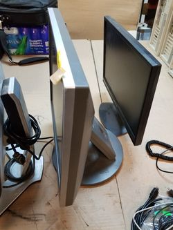 Mixed lot of monitors computers and printers