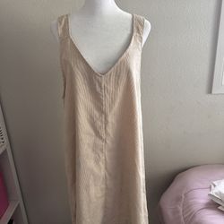 CORDUROY OVERALL DRESS