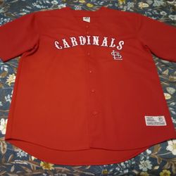 100% AUTHENTIC Men's ST. Louis Cardinals ALL-STARS Dynasty Stitched MLB Jersey Size XL $20