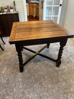 Solid wood adjustable Antique table