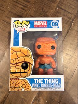 Funko Pop Marvel Universe The Thing #09 Vinyl Bobble Head Fantastic 4 Vaulted