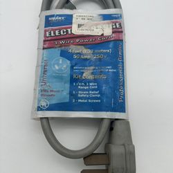 Smart Choice 4 Ft 3 Wire Power Cord