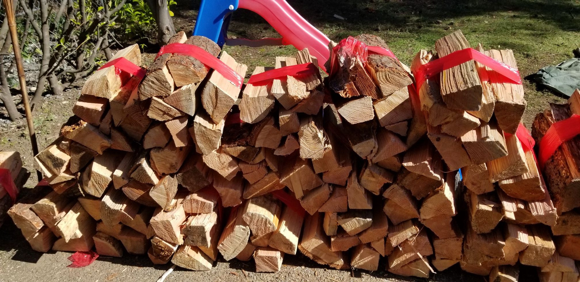 Bundles of dry-seasoned firewood (Ask about delivery)
