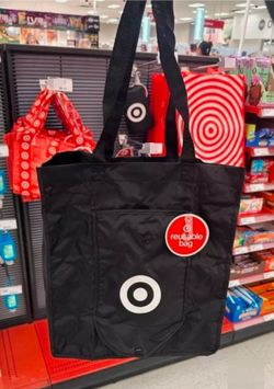 Target Reusable Black Tote Bag