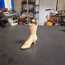 "Victorian Wedding Boot" Miniature Figurine Collectible Series 1999 "Just The Right Shoe" By Artist Raine Willitts Item# 25088