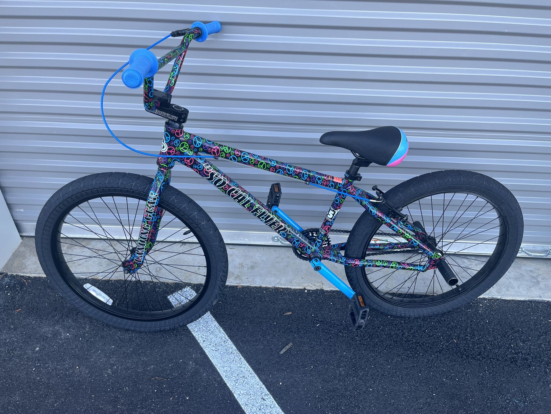 SE So Cal Flyer Peace 24 Inch BMX Bike