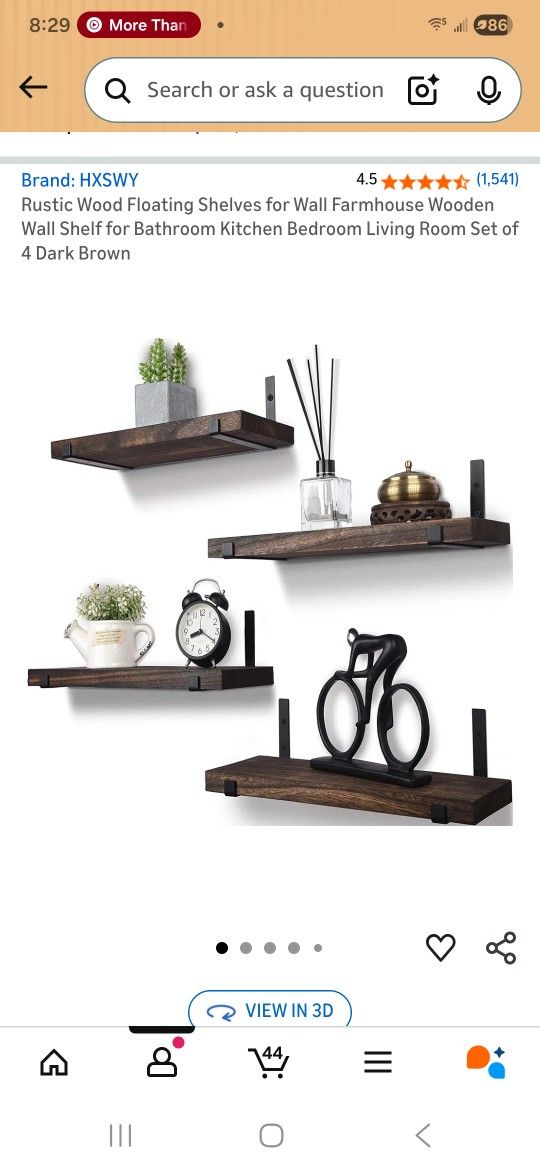 Brown Shelves