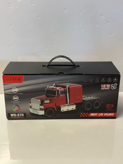 WSTER American Truck Bluetooth Speaker, Retro Car Model，Portable Wireless with HD Stereo Sound, TWS Pairing, USB/TF/AUX Playback, Unique Truck Model S