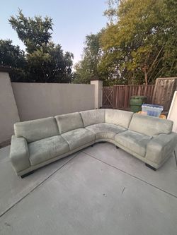 Large Sectional microfiber sofa