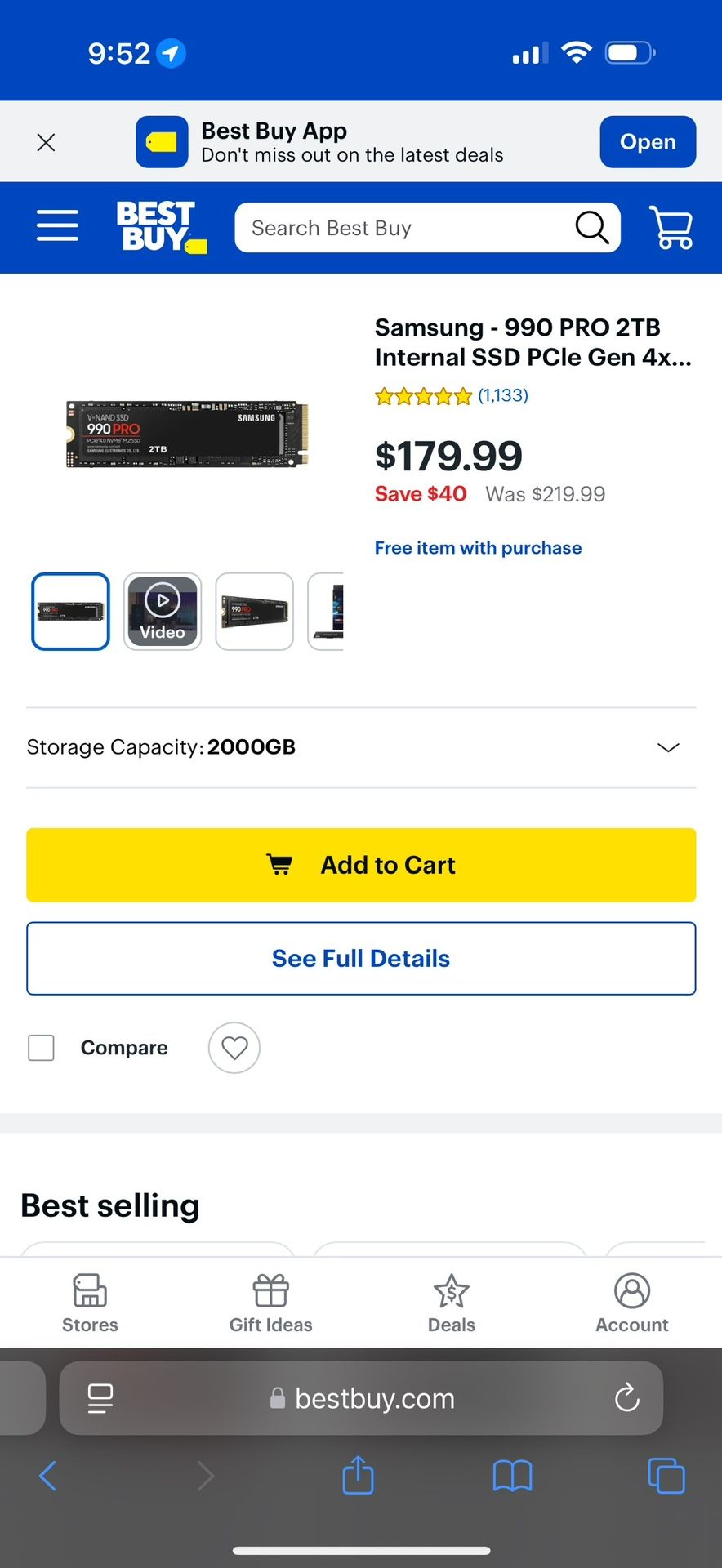 Samsung - 990 PRO 2TB Internal SSD