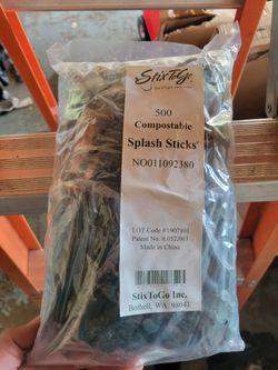 2000 StixToGo Compostable Coffee Splash Stir Sticks Stix Green