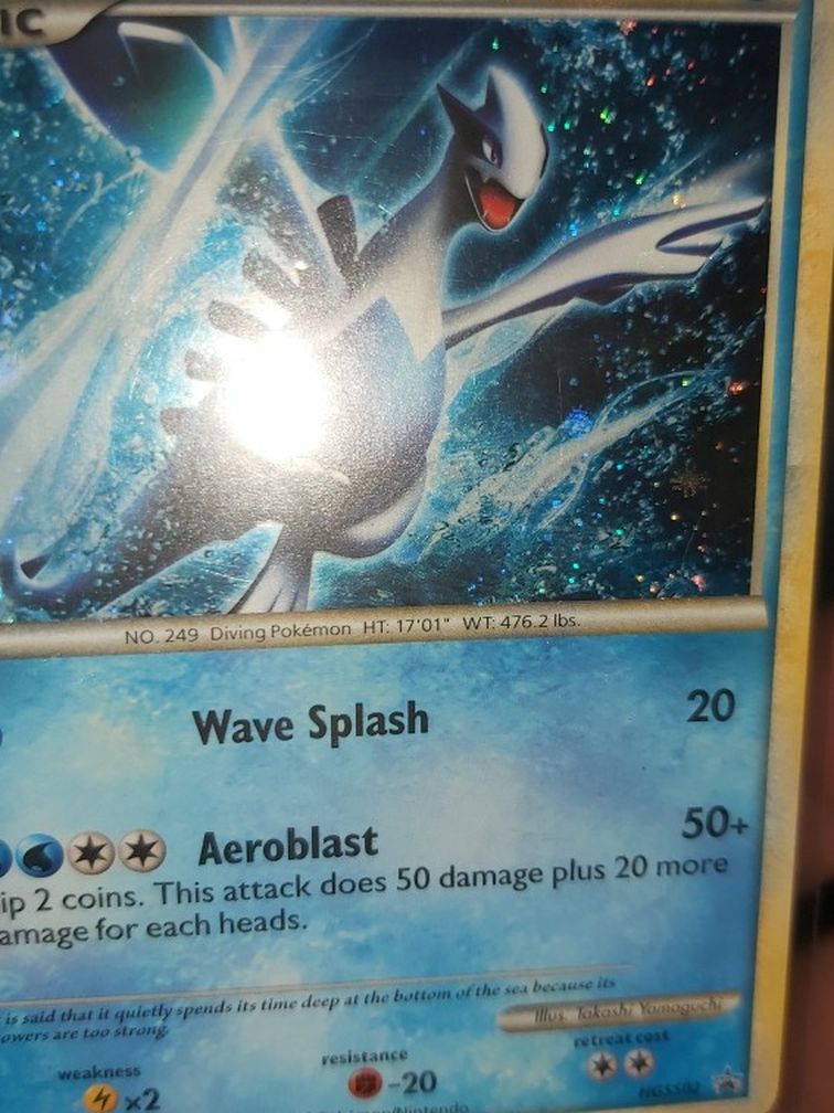 2010 Pokemon Rare Lugia Promo Card Near Mint!