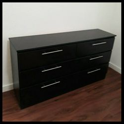 NEW 6 DRAWER DOUBLE DRESSER 😊 Available in BLACK, WHITE, GREY or CHARCOAL color