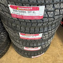 265/50/20 Land Spider AT Tires Installed And Balanced / Instaladas Y Balanceadas
