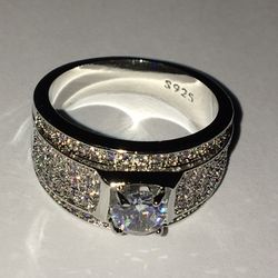 Silver 925 CZ Diamond With Micro Pave UNISEX
