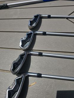 Cobra baffler XL golf club irons. 7,8, pitching wedge and gap wedge