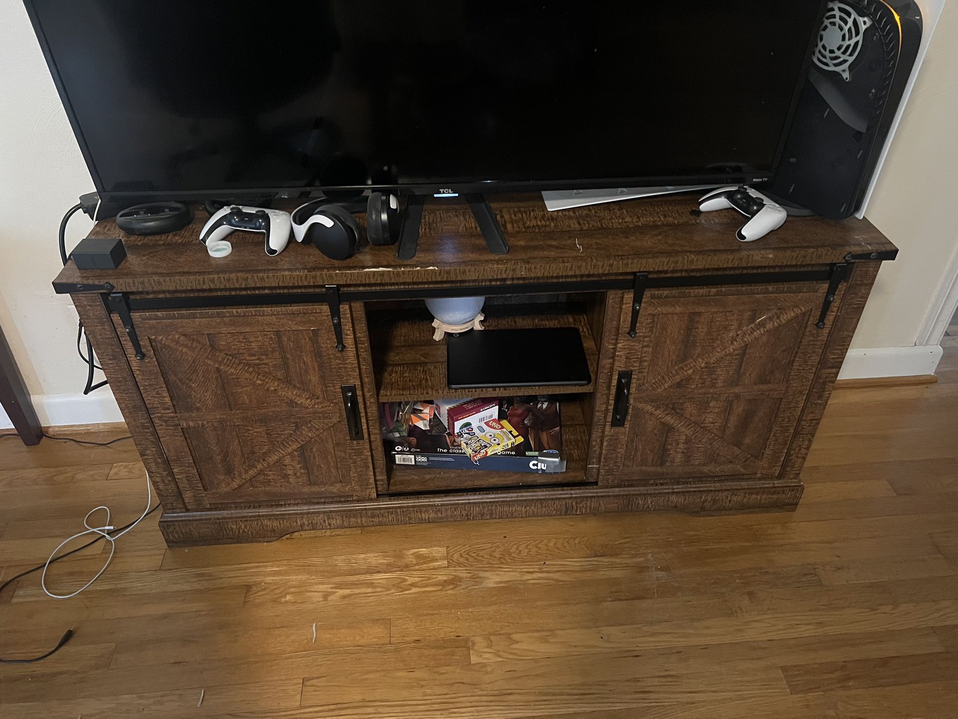 TV Stand With The TV