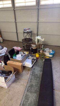 Garage sale leftovers