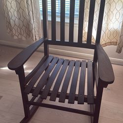 Wooden rocking chair