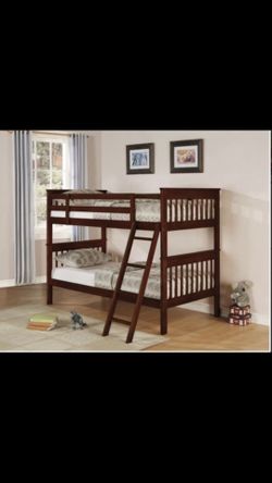 Chestnut twin/twin, bunk