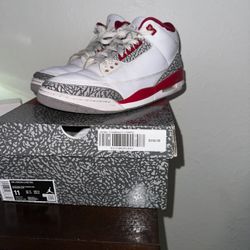 Jordan 3 Cardinal Red