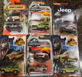 Lot of Matchbox Jurassic Park Die-Cast