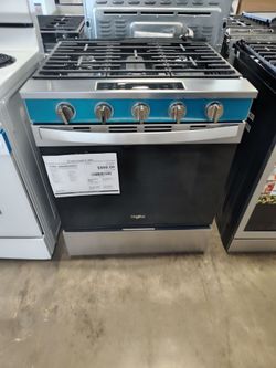 Whirlpool gas range 30 inch 5 burners