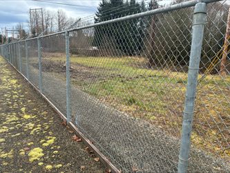 8' Tall Galvanized Chainlink Fence Material