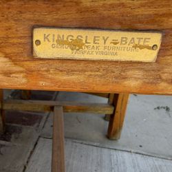  Kingsley Bate Teak Dining Table + 2 Chairs (Essex Collection)