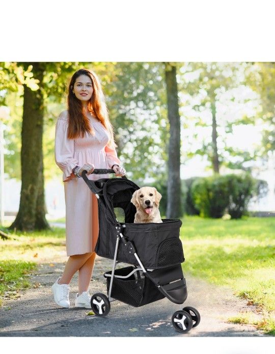 Foldable Pet Stroller-New