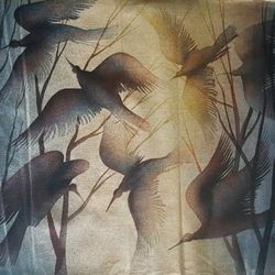 Tataa Nshue - Sand & Acrylic paint