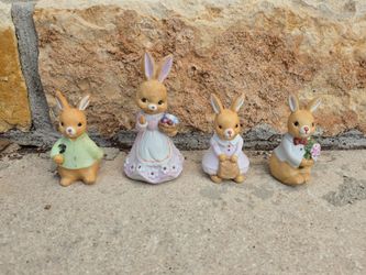 Porcelain Bunny Figurines