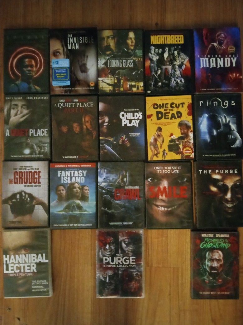 DVD Horror Movie Pack (18 DVD's)