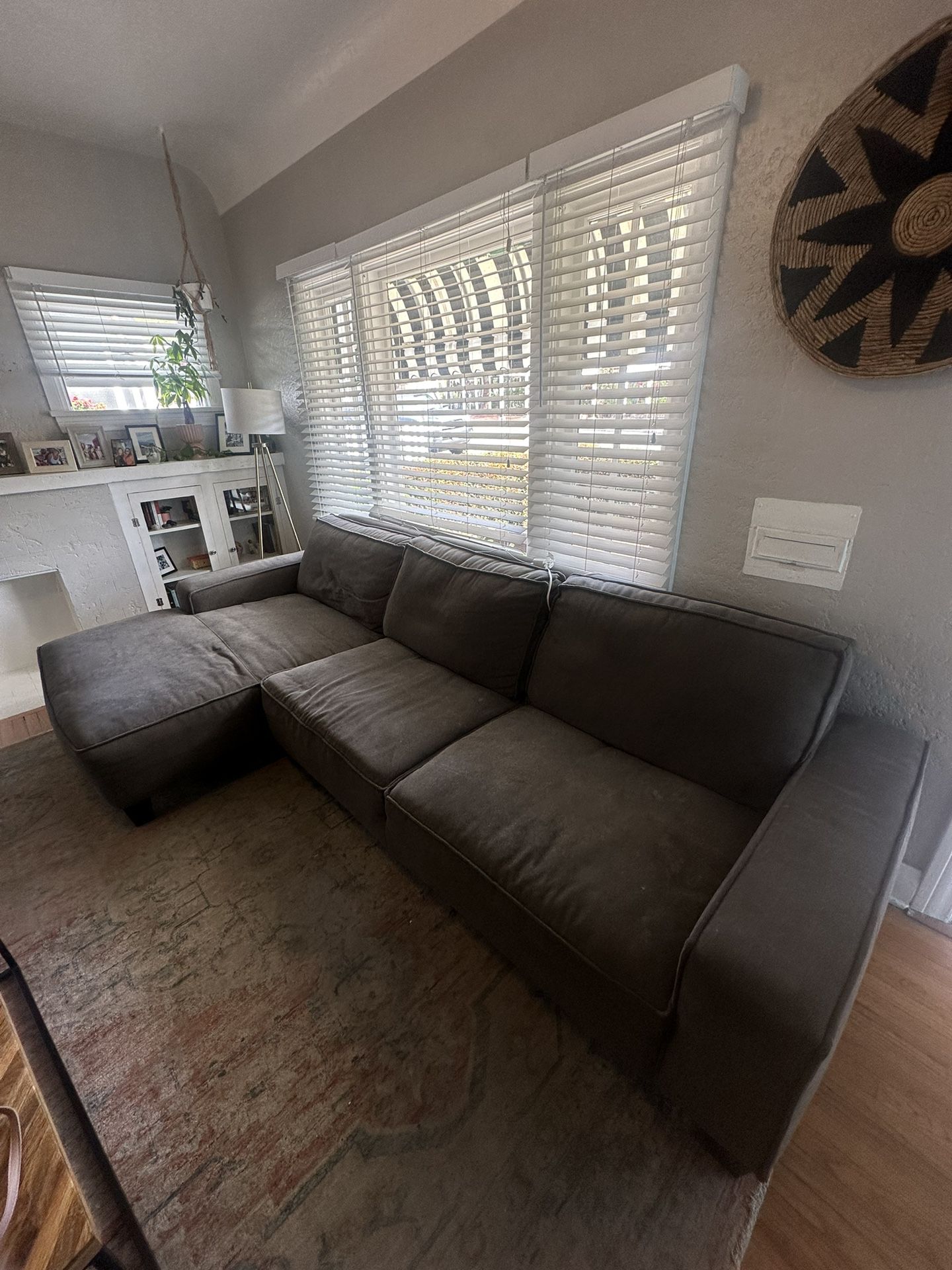 Couch With Storage  Ottoman 