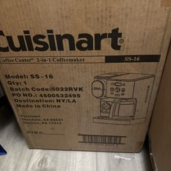 Cuisinart SS-16 Coffee Maker – 12-Cup + Single Serve – Brand New, Sealed