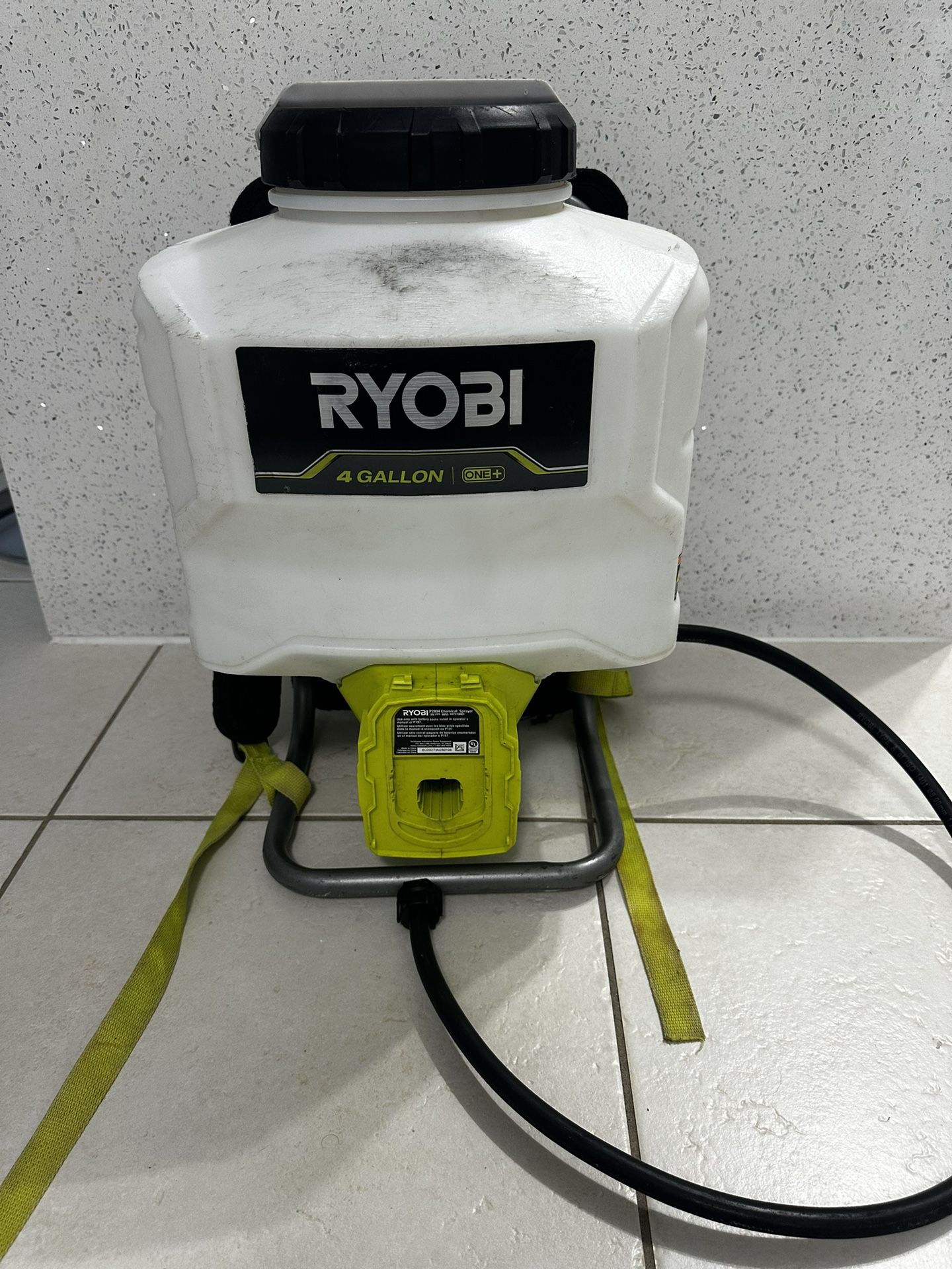 RYOBI 18V Cordless Battery 4 Gal. Backpack Chemical Sprayer tool only.  just need a  Sprayer Wand