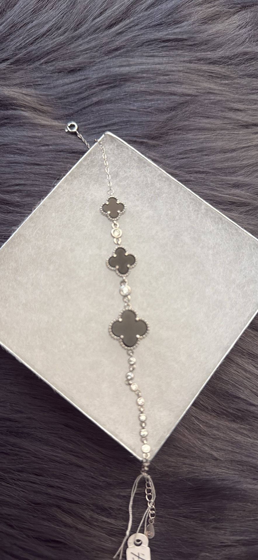 925 Silver Bracelet with Clover Design