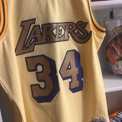 LAKERS JERSEY MITCHELL AND NESS