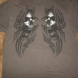 Gray Skull T-shirt & Black Puma T-Shirt 