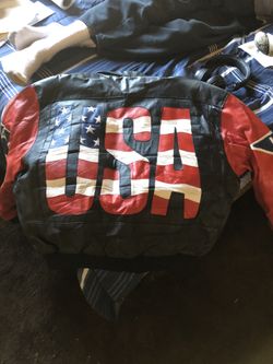 USA leather Zip Up Jacket “Michael Hoban”