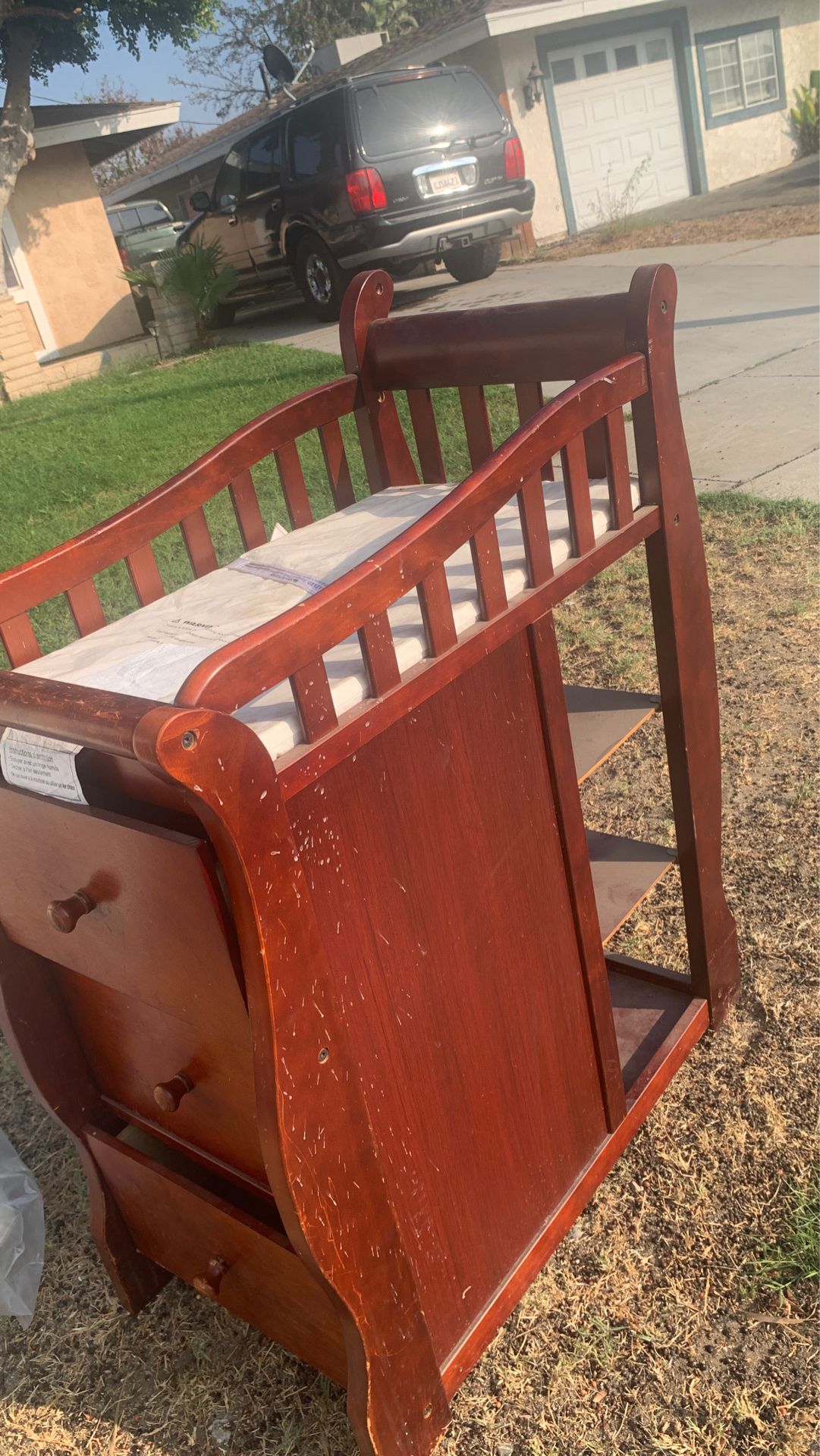 Free crib with changing table