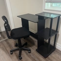 ESCRITORIO CON CILLA CON RUEDAS 