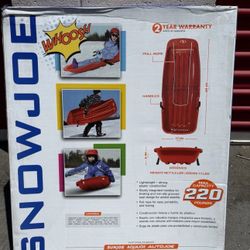 Snow Joe Snow Sled is a 48” ADULT toboggan 