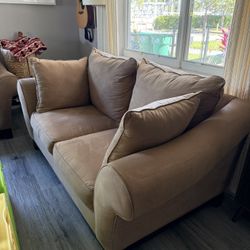 Microfiber Sofa Approx 70” and 90” 