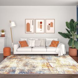 Large Area Rug 8x10 - Modern Area Rugs for Living Room, Dining Room Rug, Bedroom Rug, Indoor, New