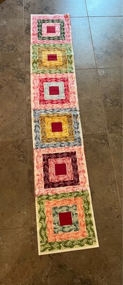 Unfinished Quilt, Reversible, 67” x 12”