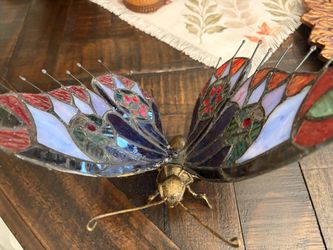 Stained Glass Butterfly Figurine