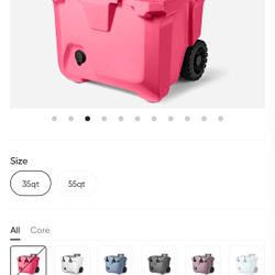 BRUMATE 35qt Rolling cooler Brand New Pink