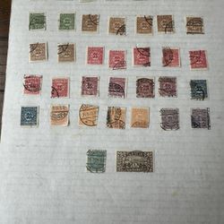 Schleswig Stamp Group Of 37 Used