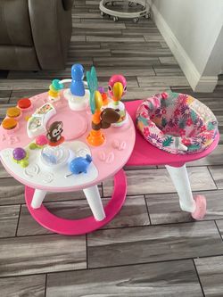 Around We Go 2-in-1 Baby Walker,  Activity Center and Table
